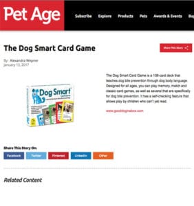 Pet Age Magazine - Dog Smart Card Game
