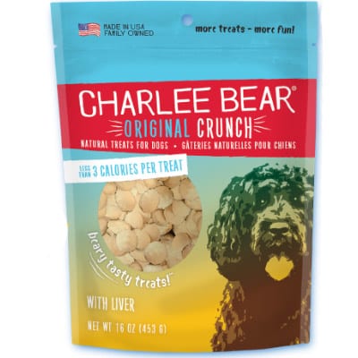 Charlee Bear Original Crunch Dog Treats Liver